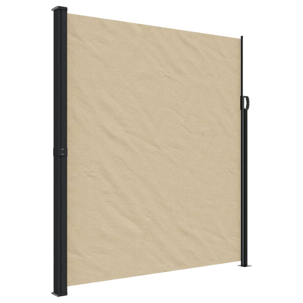 VidaXL Ausziehbarer Windschutz 220x500 cm beige