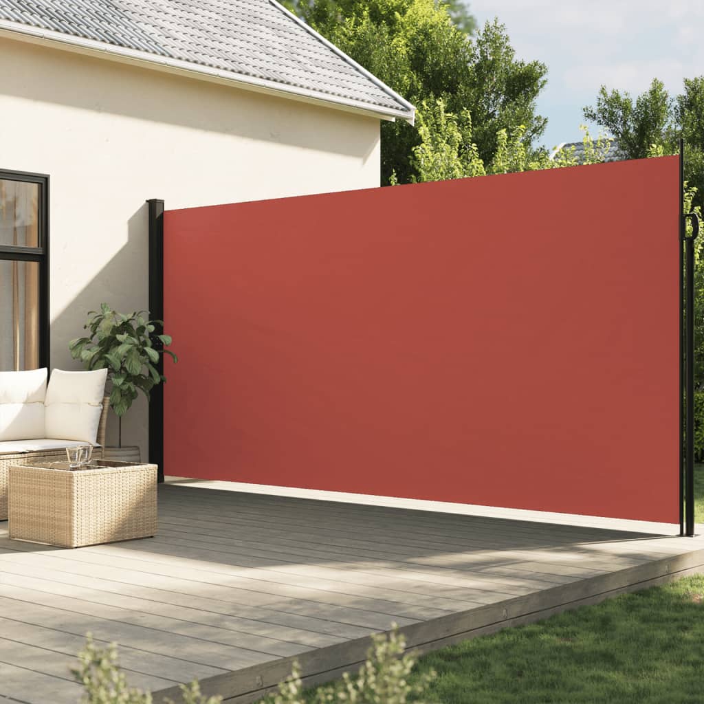Vidaxx ausziehbarer Windschutz 220x500 cm Terrakotta