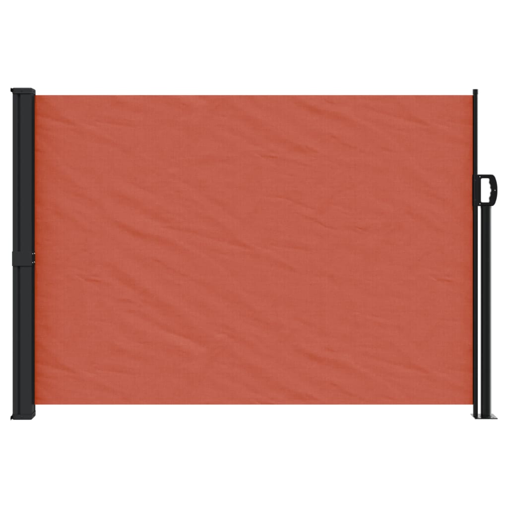 Vidaxx ausziehbarer Windschutz 140x600 cm Terrakotta