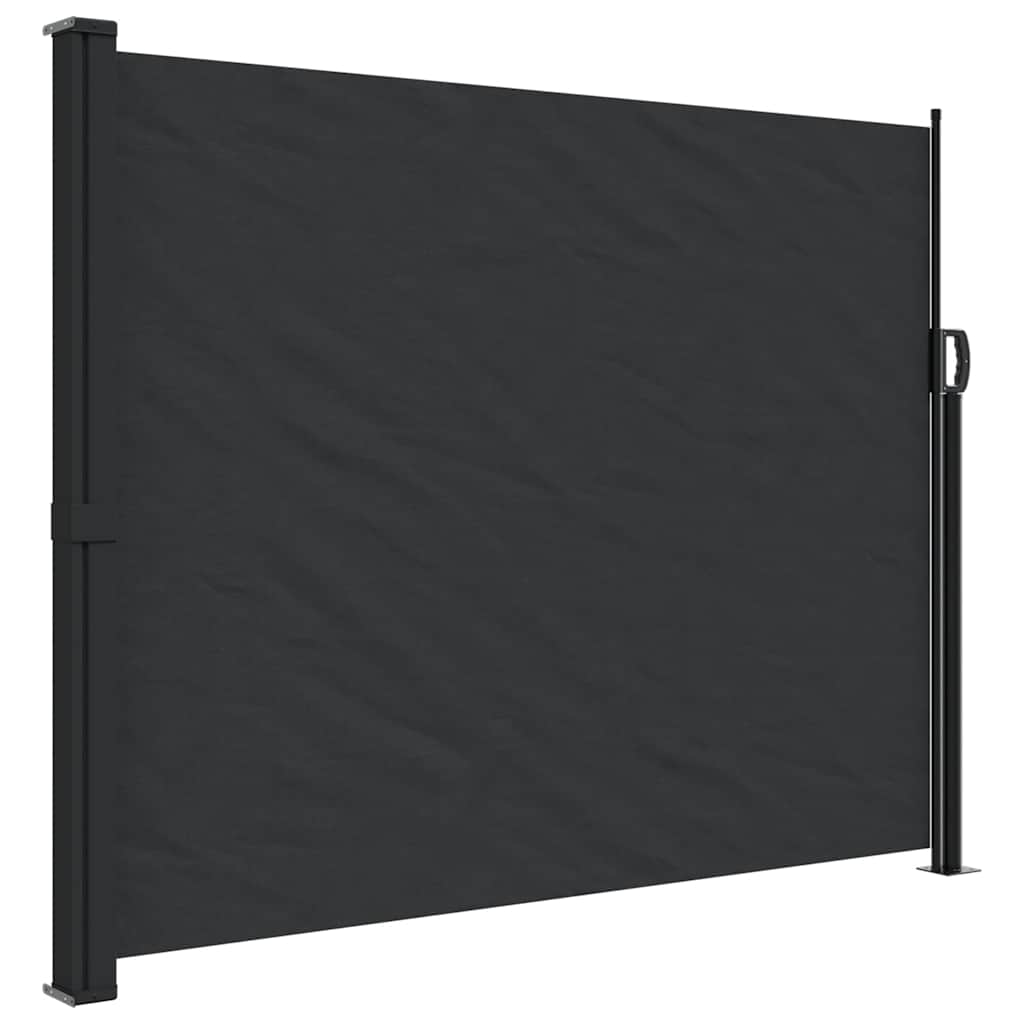 Vidaxx ausziehbarer Windschutz 160x600 cm schwarz