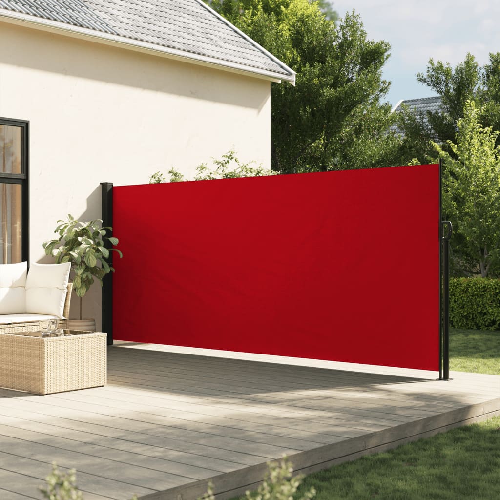 Vidaxx ausziehbarer Windschutz 180x600 cm rot