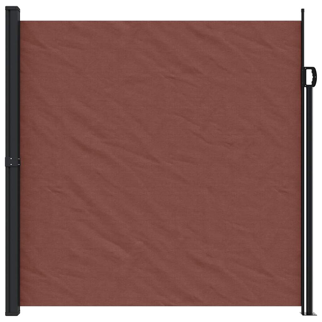 Vidaxx ausziehbarer Windschutz 200x600 cm braun