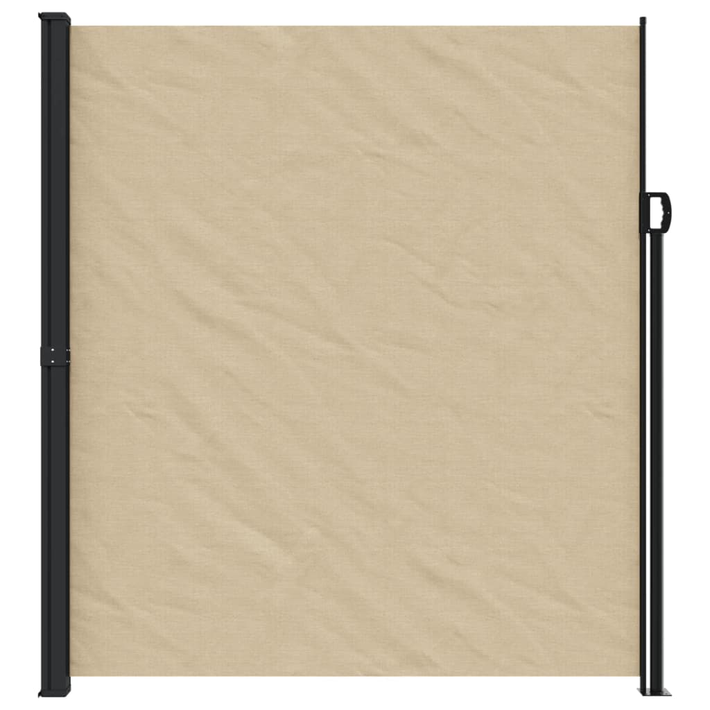 VidaXL Ausziehbarer Windschutz 220x600 cm beige
