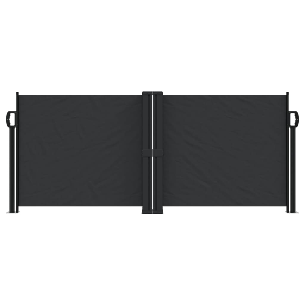 Vidaxx ausziehbarer Windschutz 100x600 cm schwarz