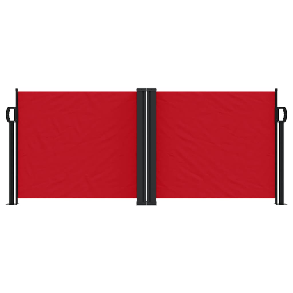 Vidaxx ausziehbarer Windschutz 100x600 cm rot