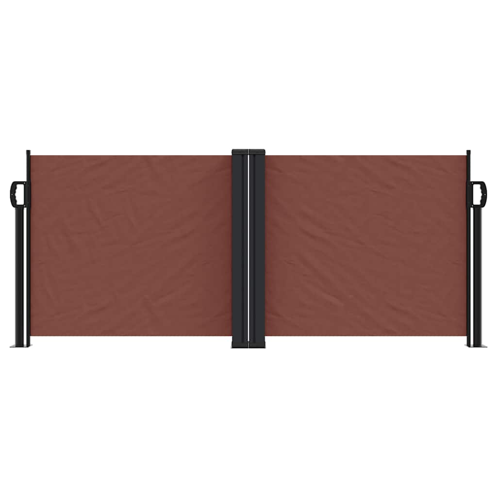 Vidaxx ausziehbarer Windschutz 100x600 cm braun