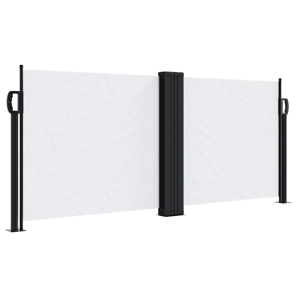 Vidaxx ausziehbarer Windschutz 100x600 cm weiß