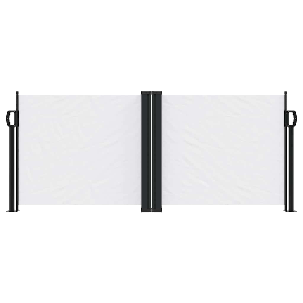 Vidaxx ausziehbarer Windschutz 100x600 cm weiß
