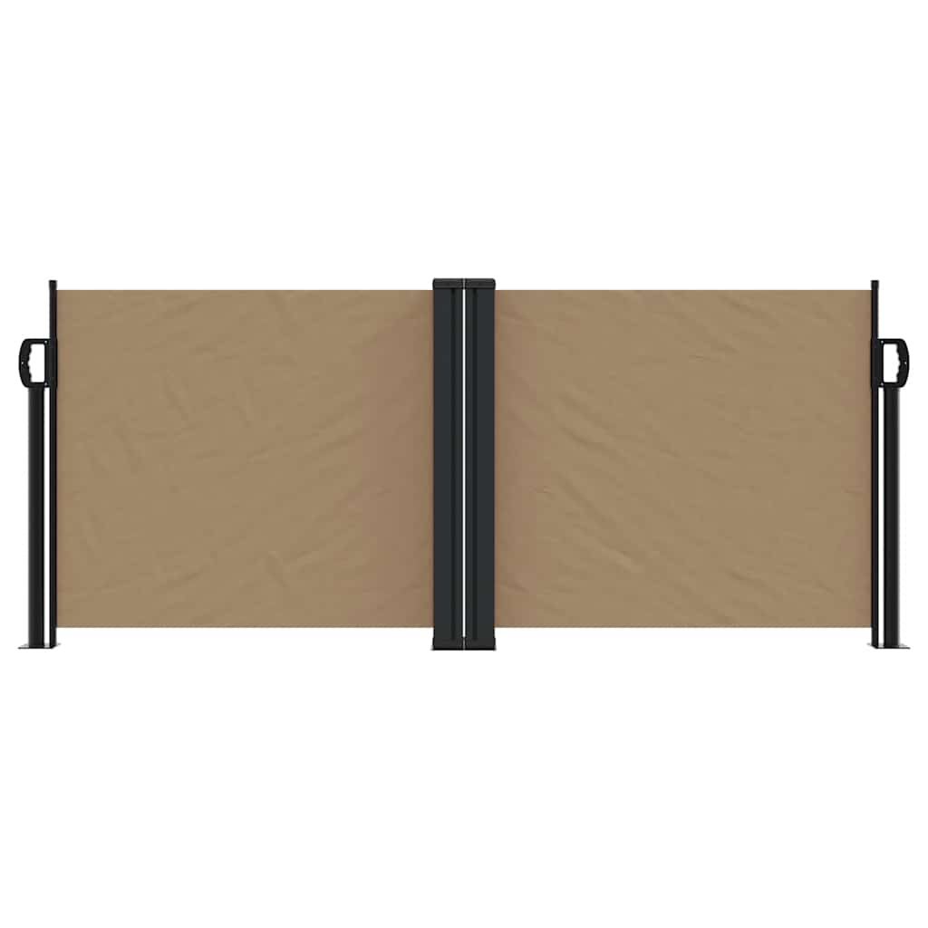 Vidaxx ausziehbarer Windschutz 100x600 cm Taupe