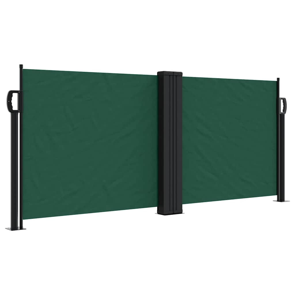 Vidaxx ausziehbarer Windschutz 100x600 cm dunkelgrün