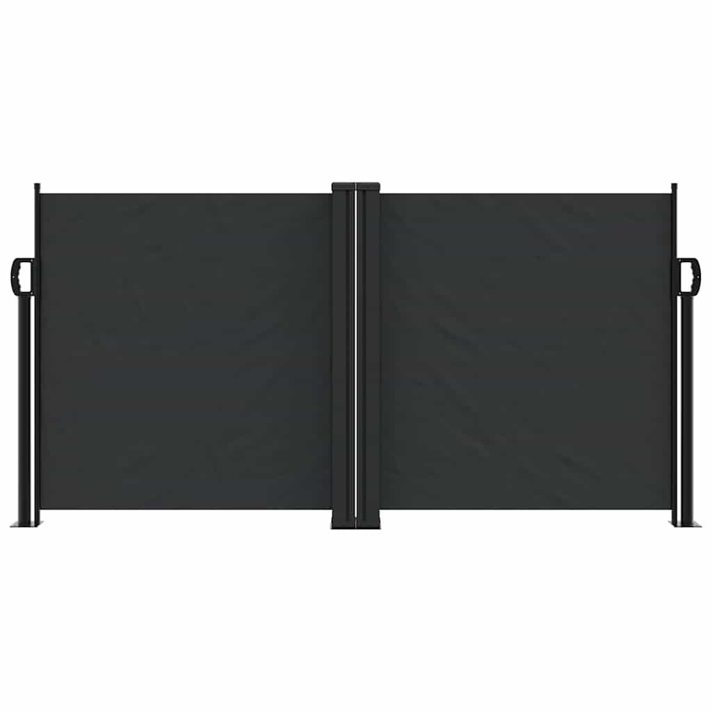 Vidaxx ausziehbarer Windschutz 120x600 cm schwarz