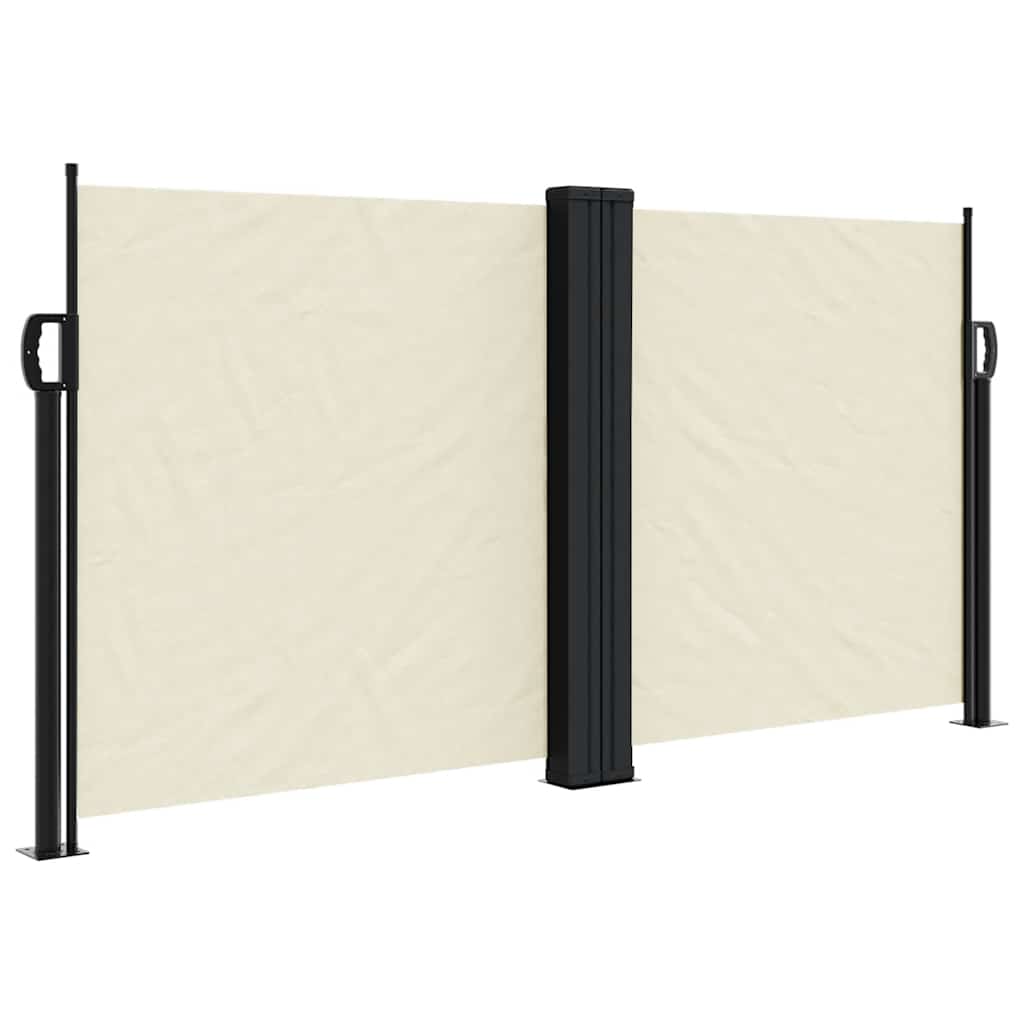 Vidaxx ausziehbarer Windschutz 120x600 cm creme