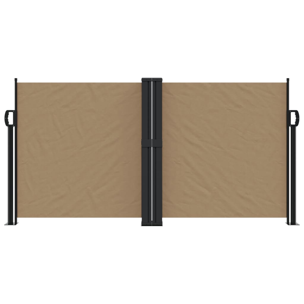 Vidaxx ausziehbarer Windschutz 120x600 cm Taupe