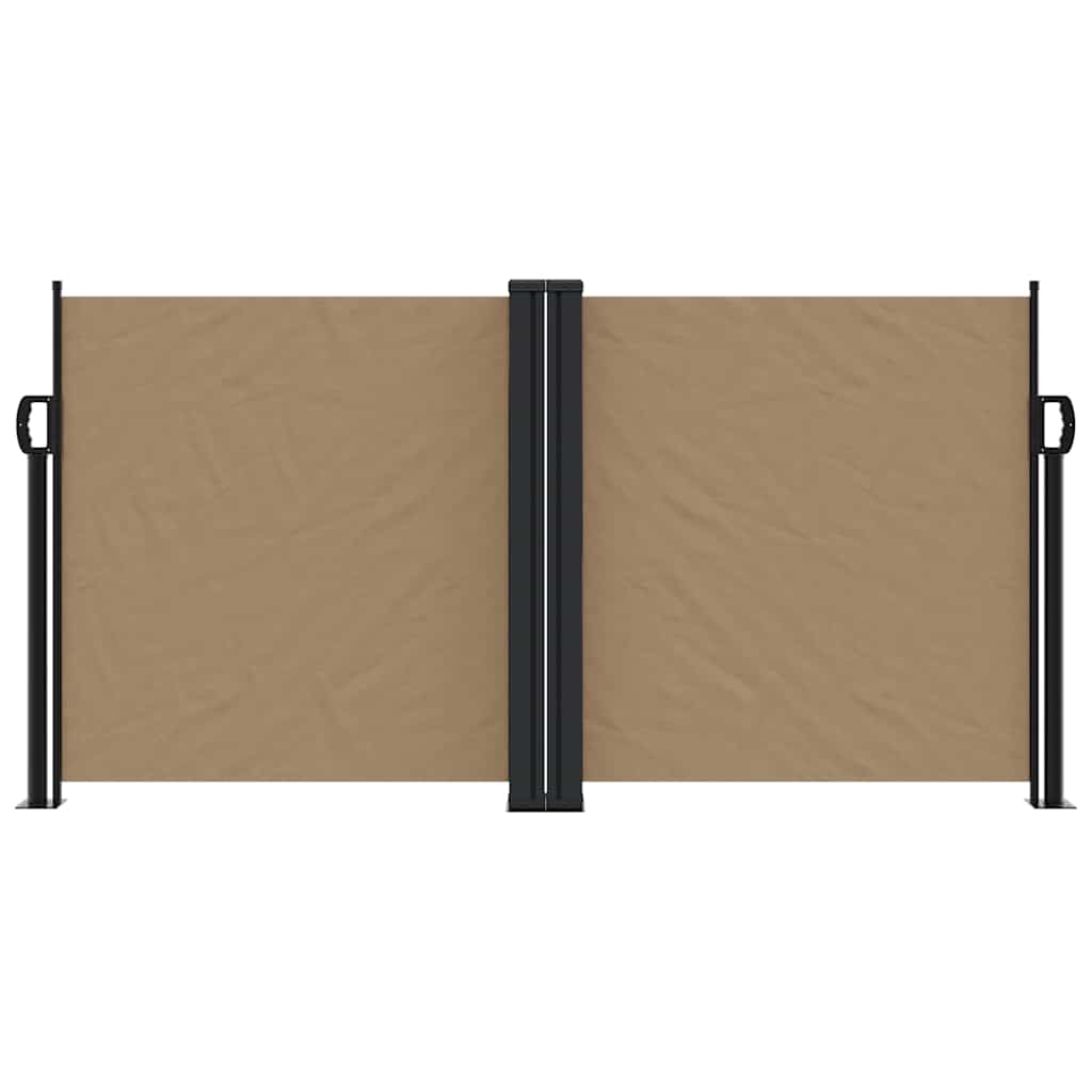 Vidaxx ausziehbarer Windschutz 120x600 cm Taupe