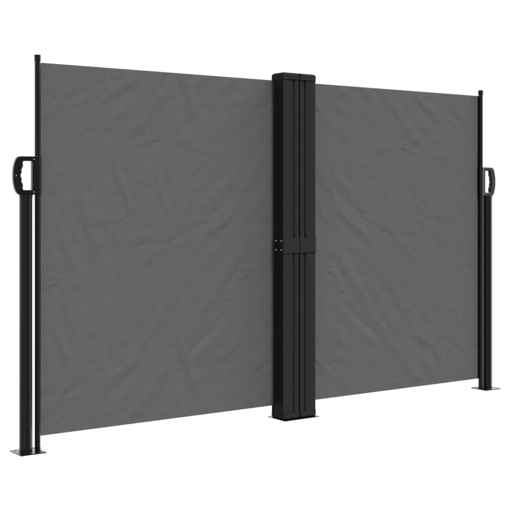 Vidaxx ausziehbarer Windschutz 140x600 cm Anthrazit