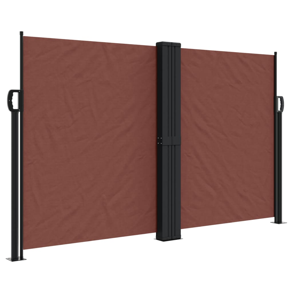 Vidaxx ausziehbarer Windschutz 140x600 cm braun