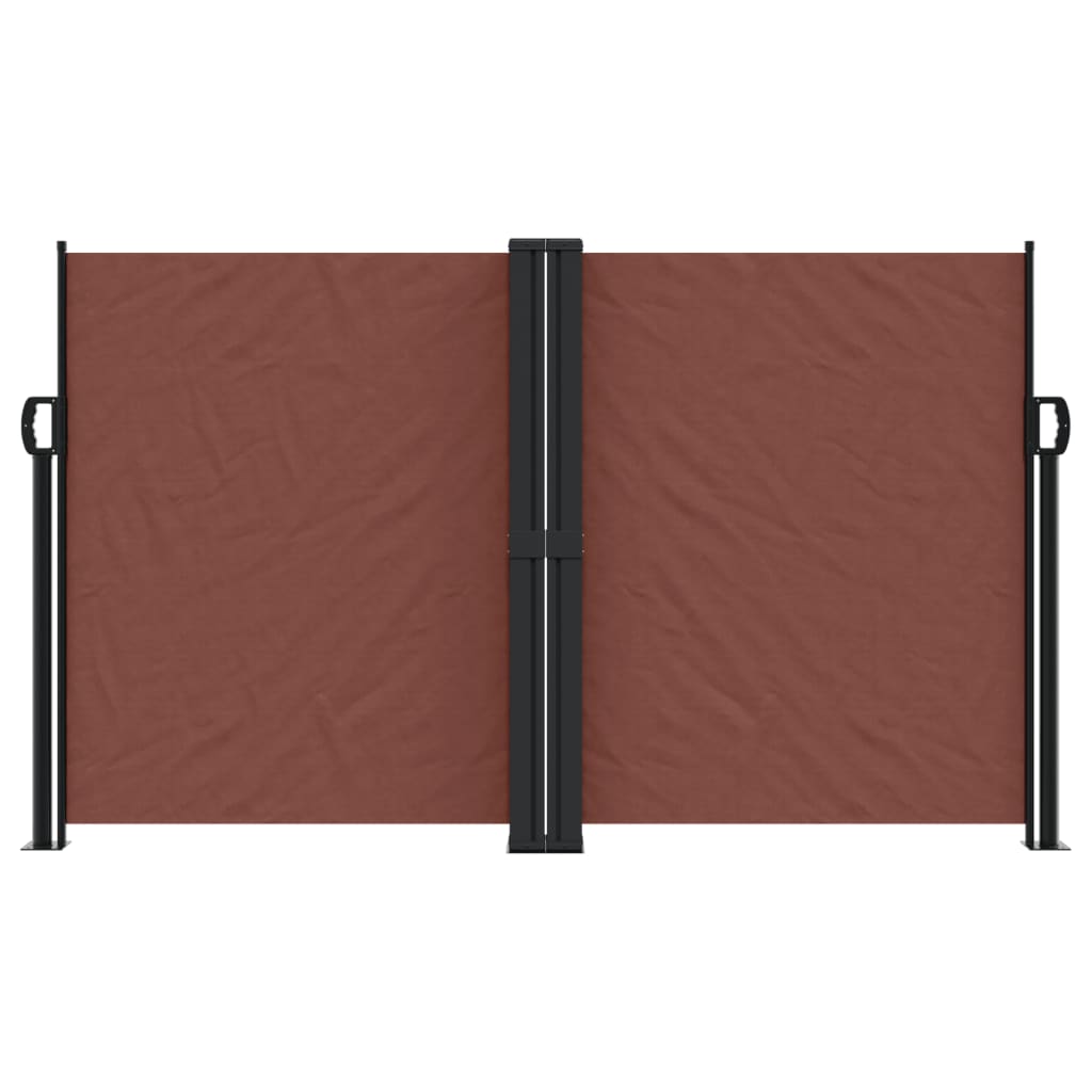 Vidaxx ausziehbarer Windschutz 140x600 cm braun
