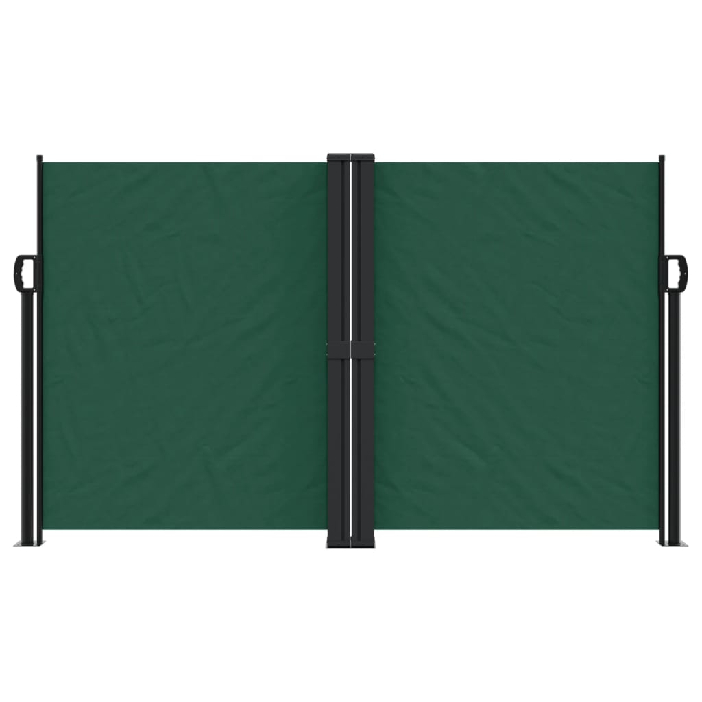 Vidaxx ausziehbarer Gartenschirm 140x600 cm dunkelgrün