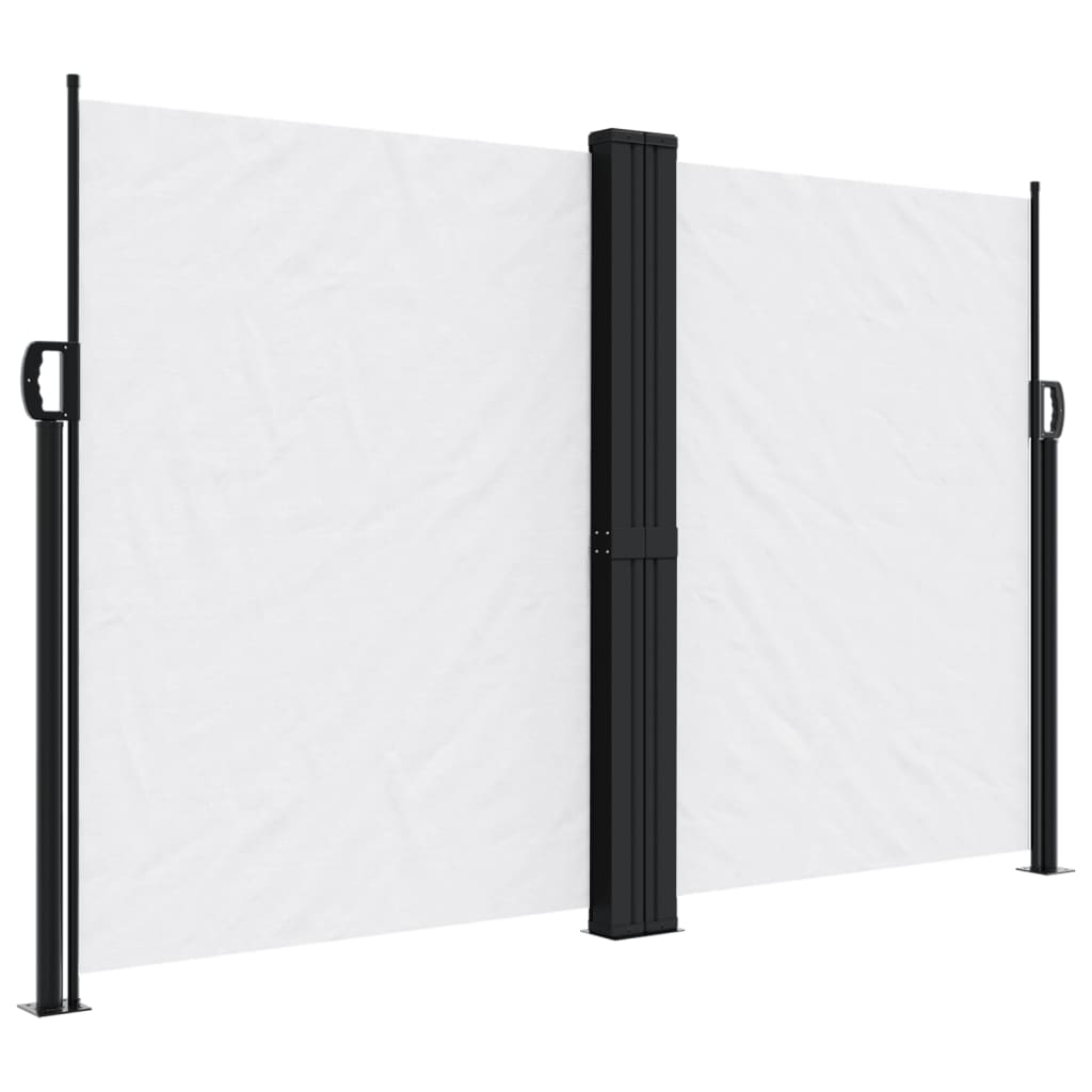 Vidaxx ausziehbarer Windschutz 160x600 cm weiß
