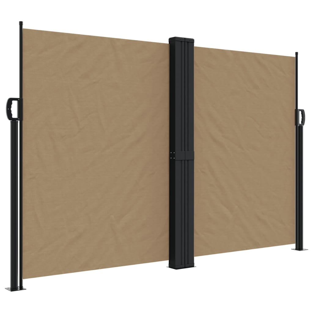 Vidaxx ausziehbarer Windschutz 160x600 cm Taupe