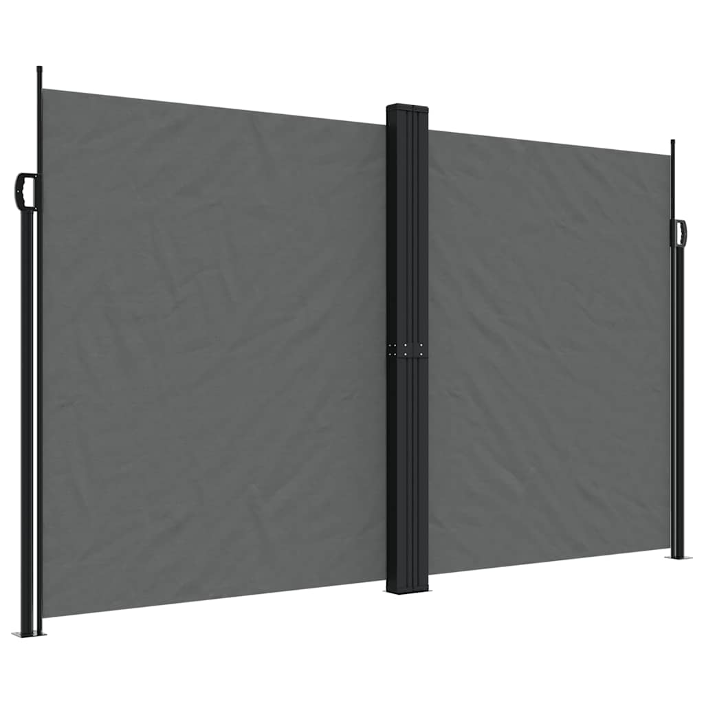 Vidaxx ausziehbarer Windschutz 200x600 cm Anthrazit