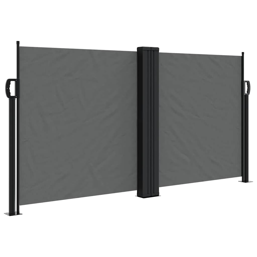 Vidaxx ausziehbarer Windschutz 120x1000 cm Anthrazit