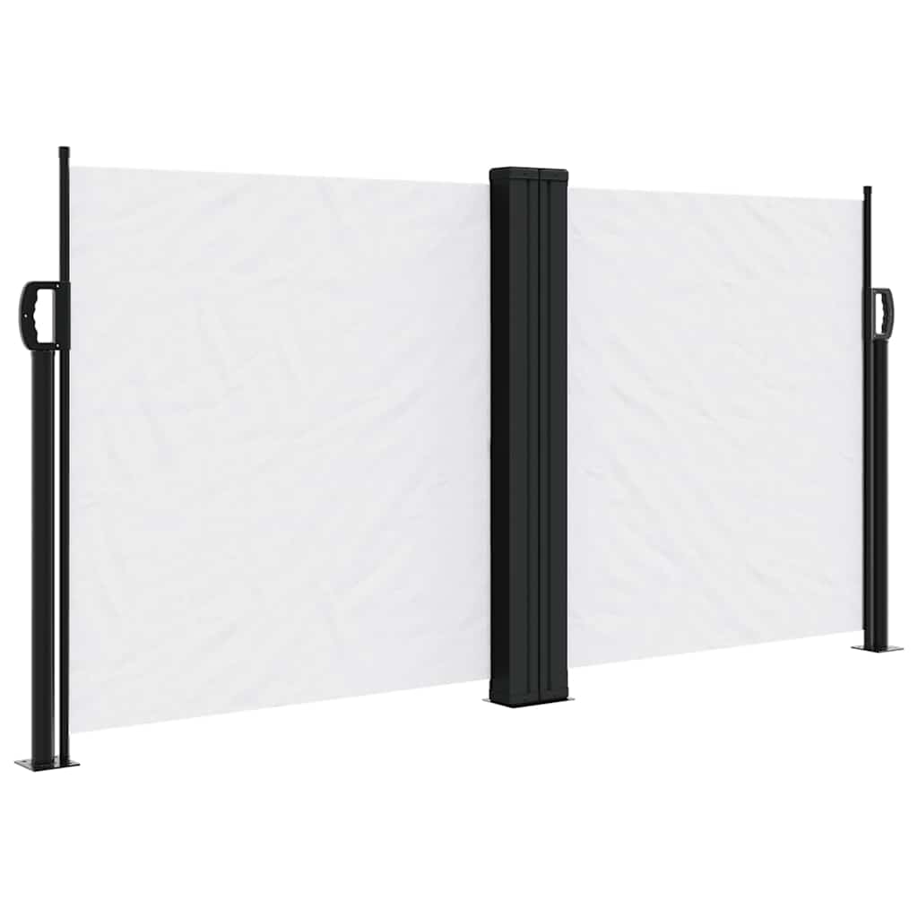 Vidaxx ausziehbarer Windschutz 120x1000 cm weiß