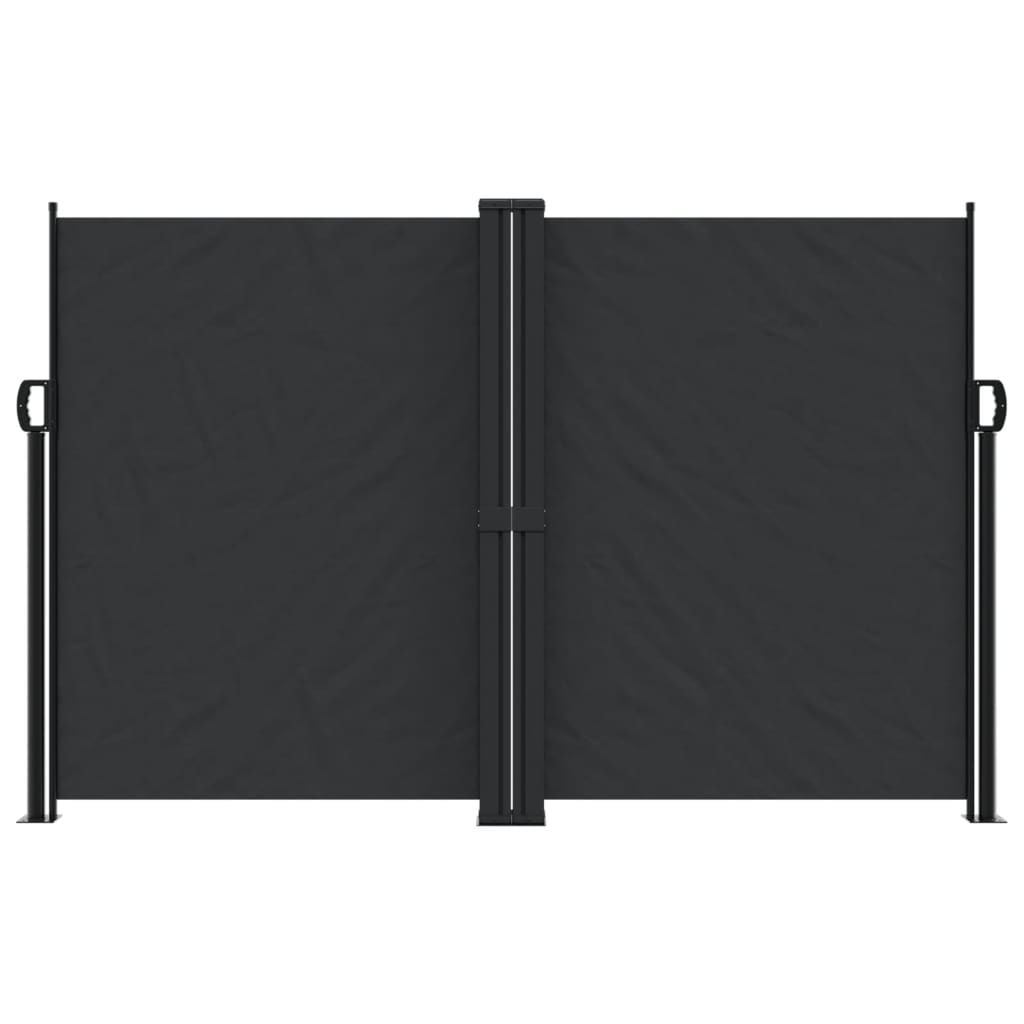 Vidaxx ausziehbarer Windschutz 160x1000 cm schwarz