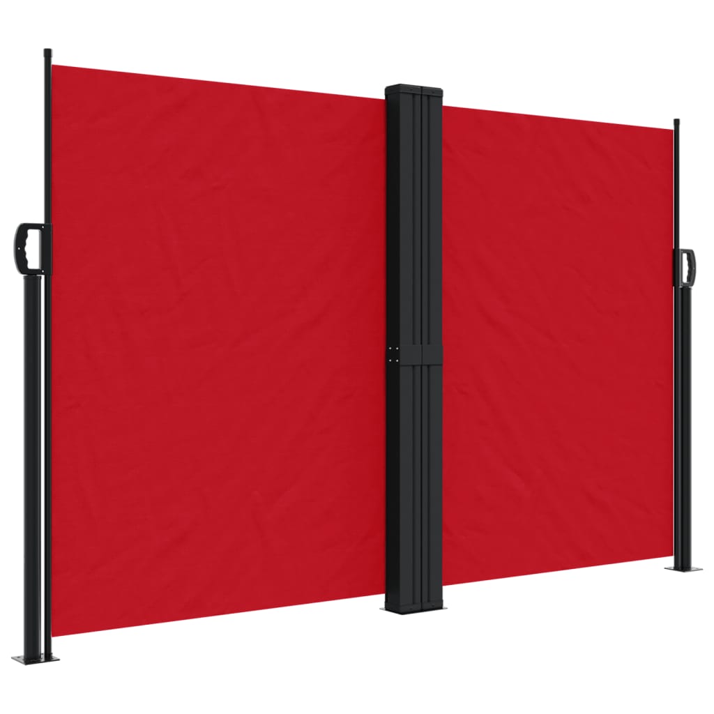 Vidaxx ausziehbarer Windschutz 160x1000 cm rot