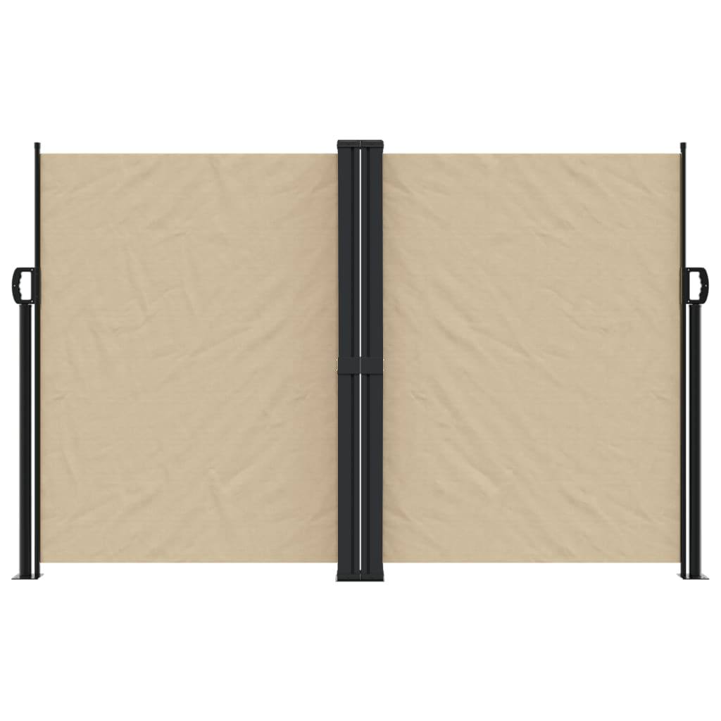 Vidaxx ausziehbarer Windschutz 160x1000 cm beige