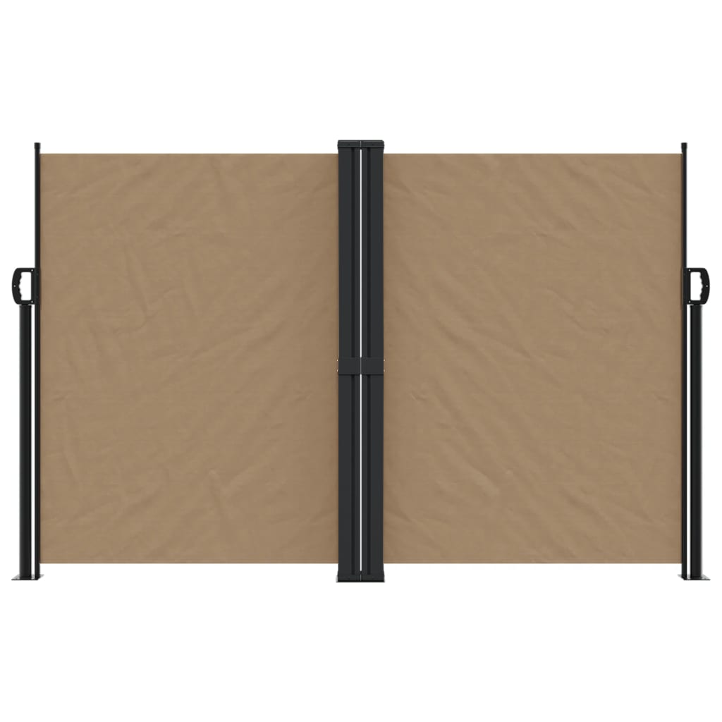 Vidaxx ausziehbarer Windschutz 160x1000 cm Taupe