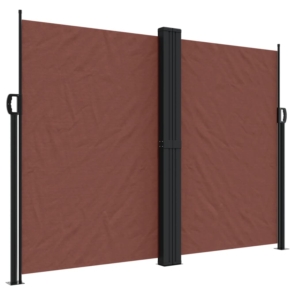Vidaxx ausziehbarer Windschutz 180x1000 cm braun