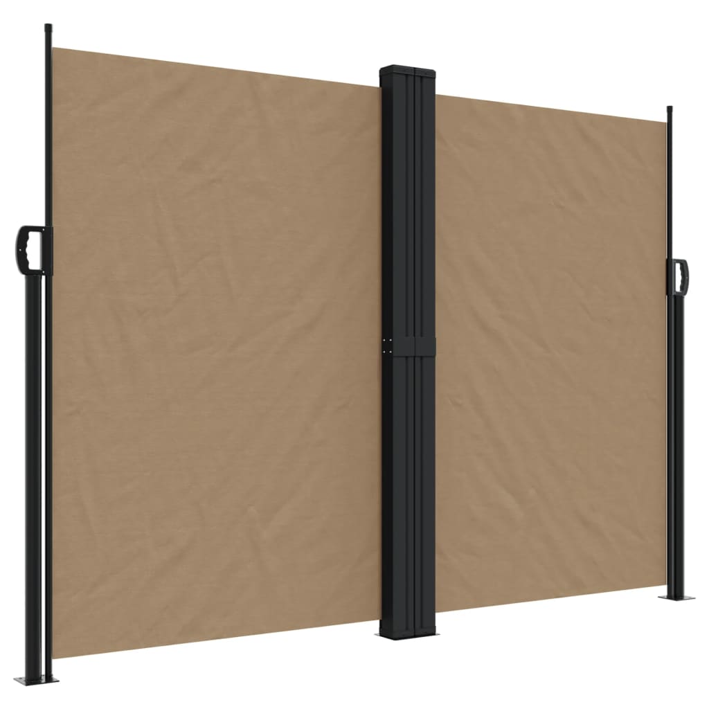 Vidaxx ausziehbarer Windschutz 180x1000 cm Taupe