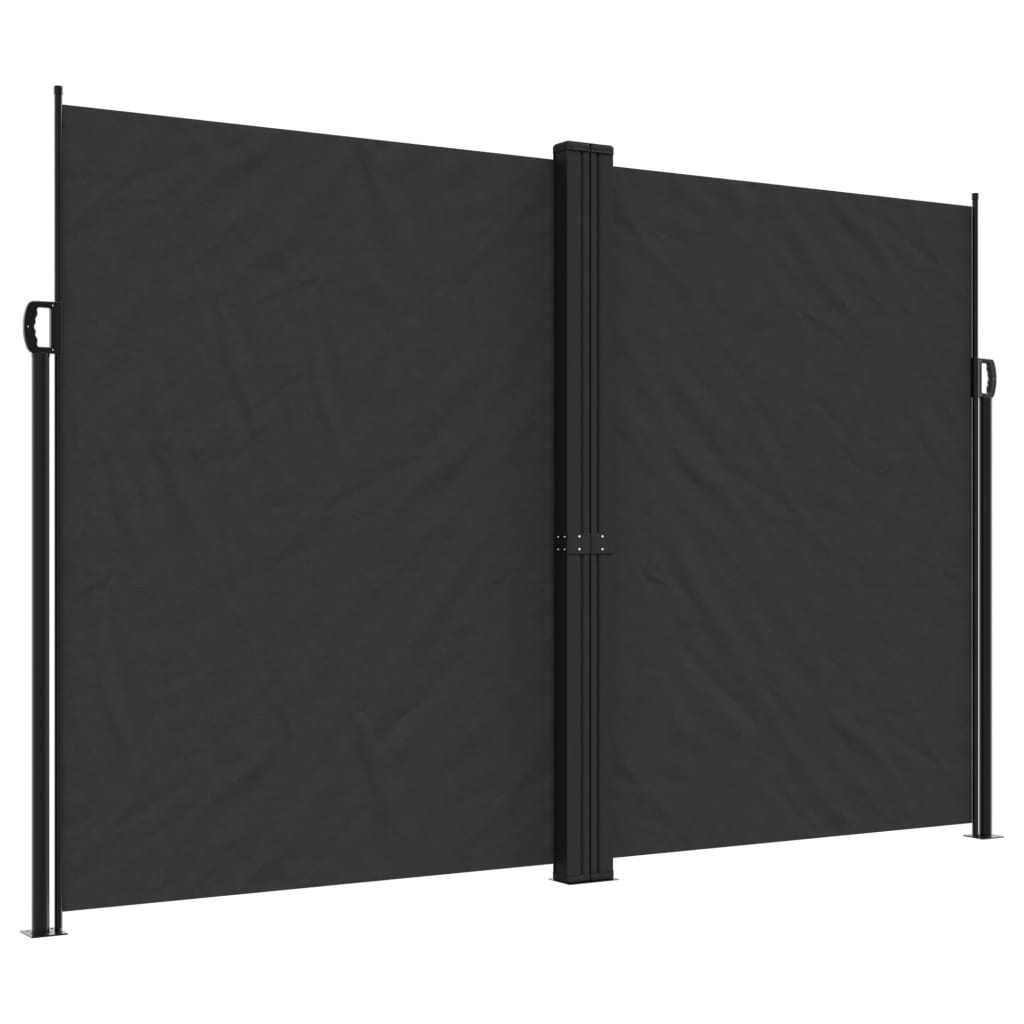 Vidaxx ausziehbarer Windschutz 220x1000 cm schwarz