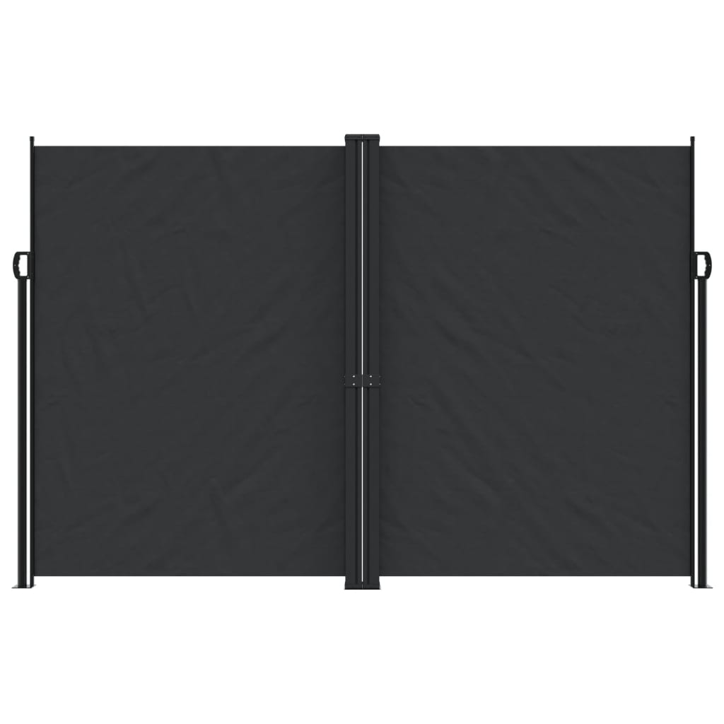 Vidaxx ausziehbarer Windschutz 220x1000 cm schwarz