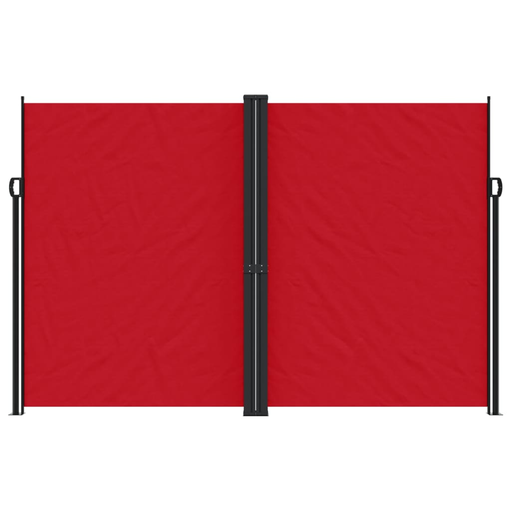Vidaxx ausziehbarer Windschutz 220x1000 cm rot
