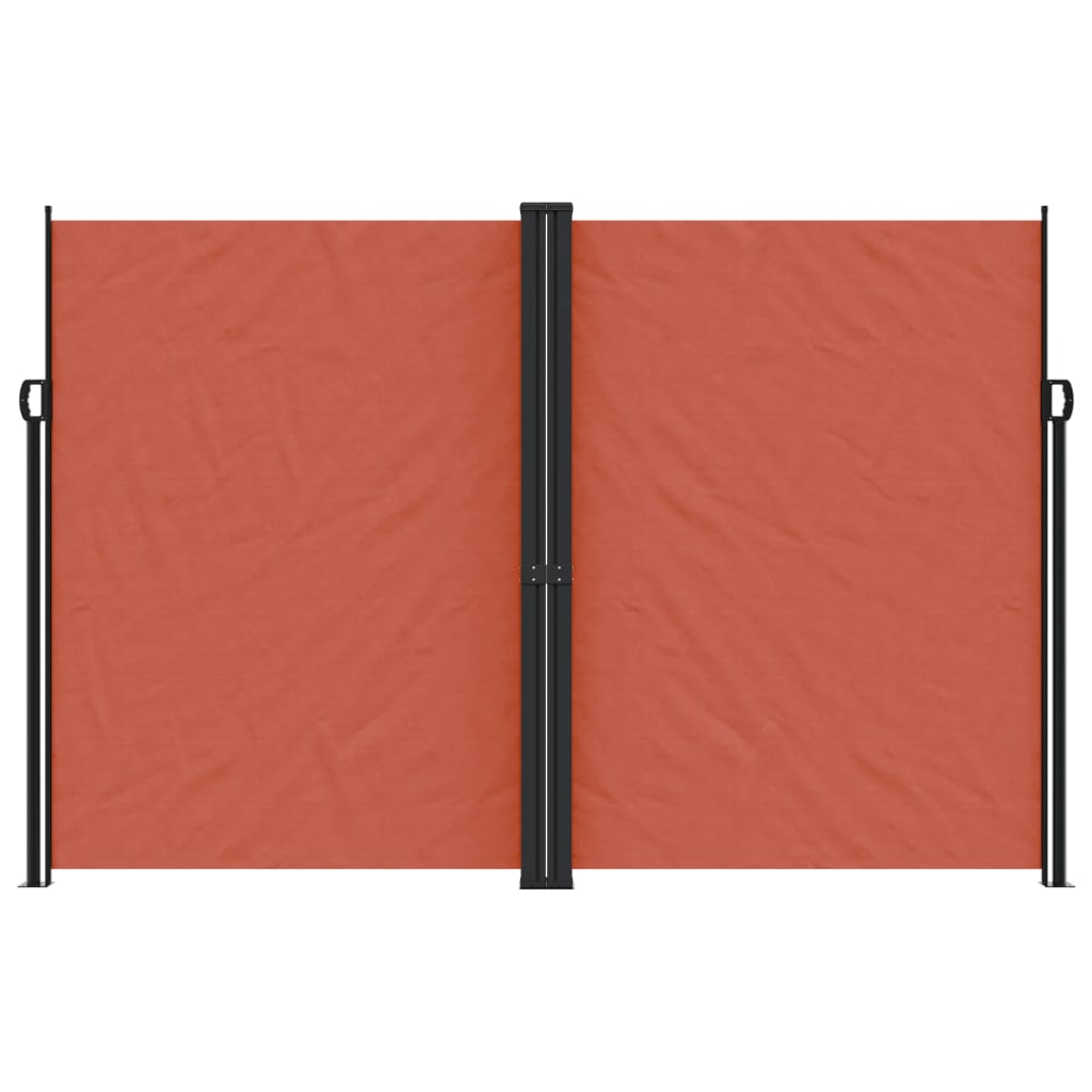 Vidaxx ausziehbarer Windschutz 220x1000 cm terrakottafarben