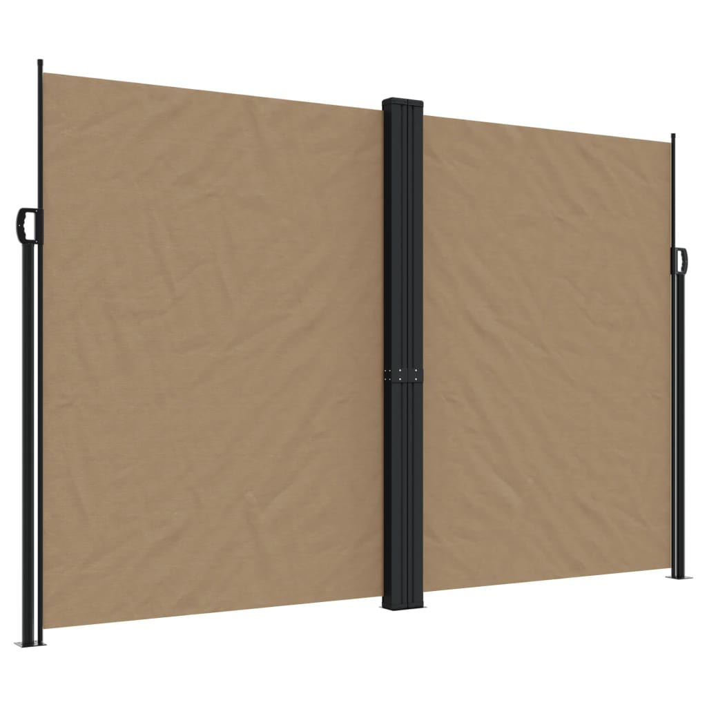 Vidaxx ausziehbarer Windschutz 220x1000 cm Taupe