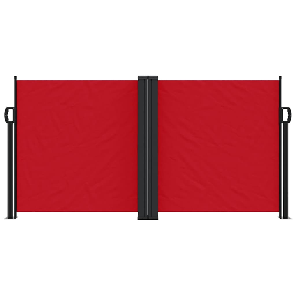 Vidaxx ausziehbarer Windschutz 120x1200 cm rot
