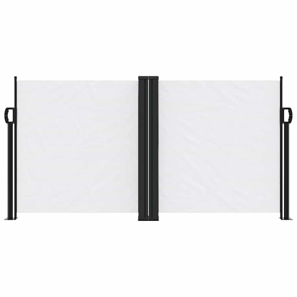 Vidaxx ausziehbarer Windschutz 120x1200 cm weiß