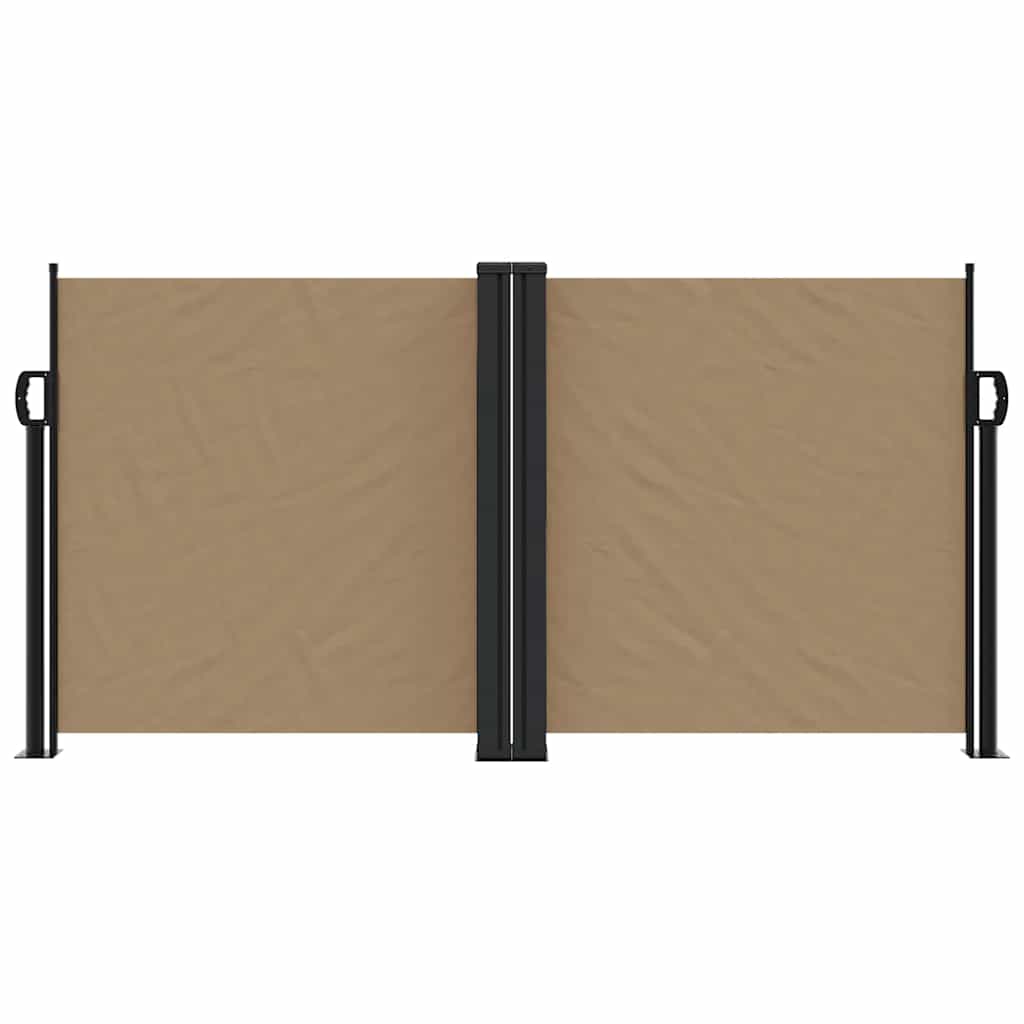 Vidaxx ausziehbarer Windschutz 120x1200 cm Taupe