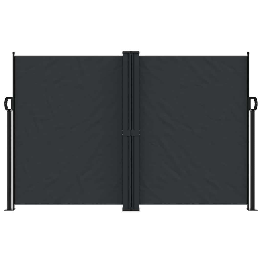 Vidaxx ausziehbarer Windschutz 160x1200 cm schwarz