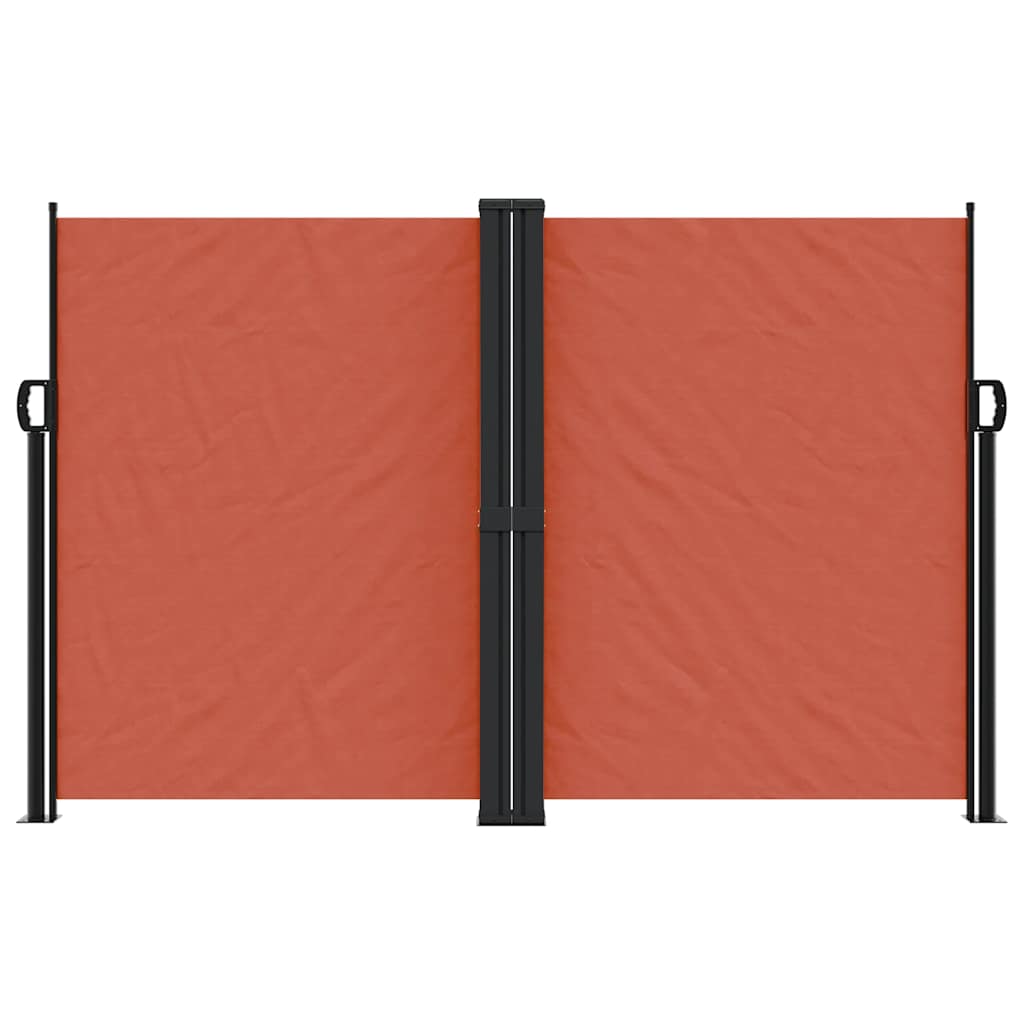 Vidaxx ausziehbarer Windschutz 160x1200 cm terrakottafarben