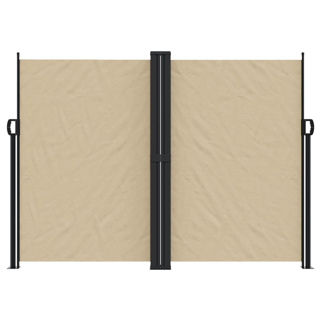 Vidaxx ausziehbarer Windschutz 180x1200 cm beige