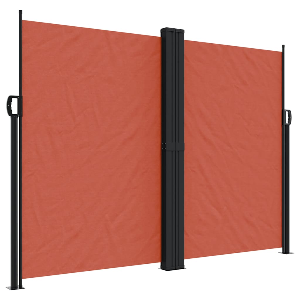 Vidaxx ausziehbarer Windschutz 180x1200 cm terrakottafarben