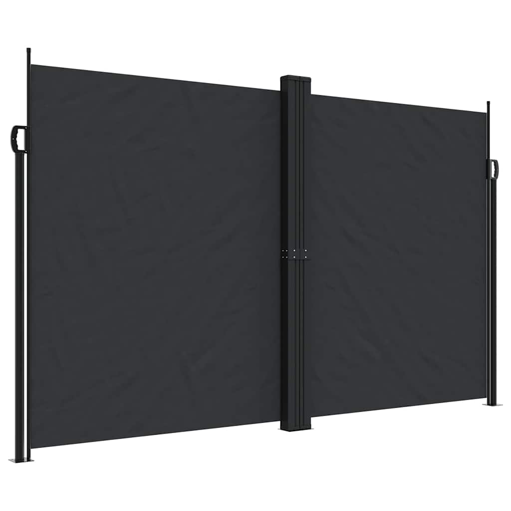 Vidaxx ausziehbarer Gartenschirm 200x1200 cm schwarz