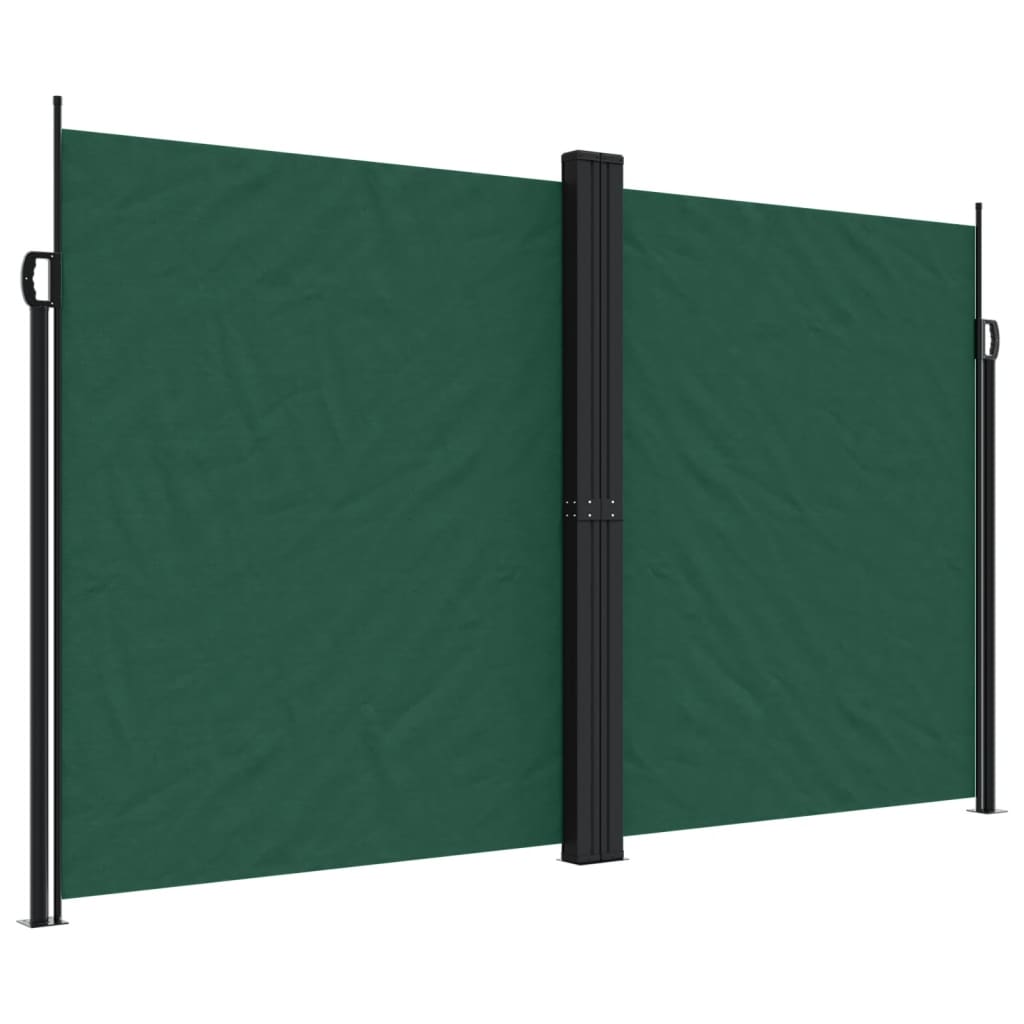 Vidaxx ausziehbarer Windschutz 200x1200 cm dunkelgrün