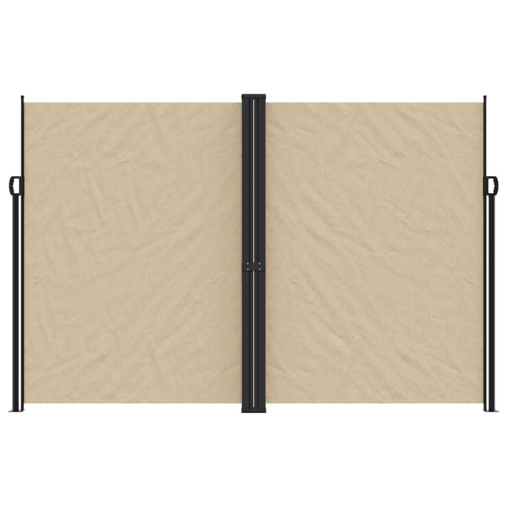 Vidaxx ausziehbarer Windschutz 220x1200 cm beige