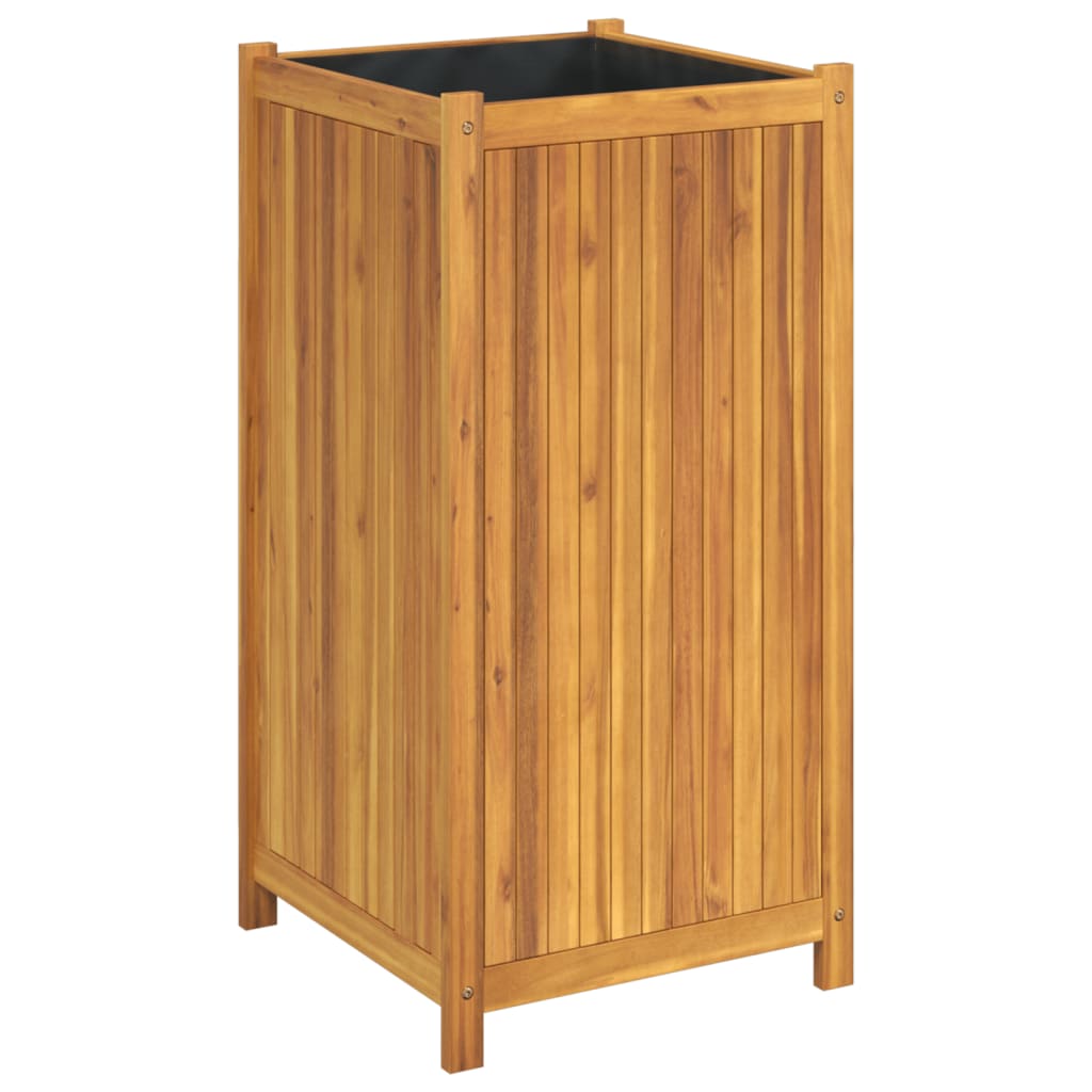 Vidaxx Pflanzgefäß mit Futter 50x50x100 cm aus massivem Akazienholz