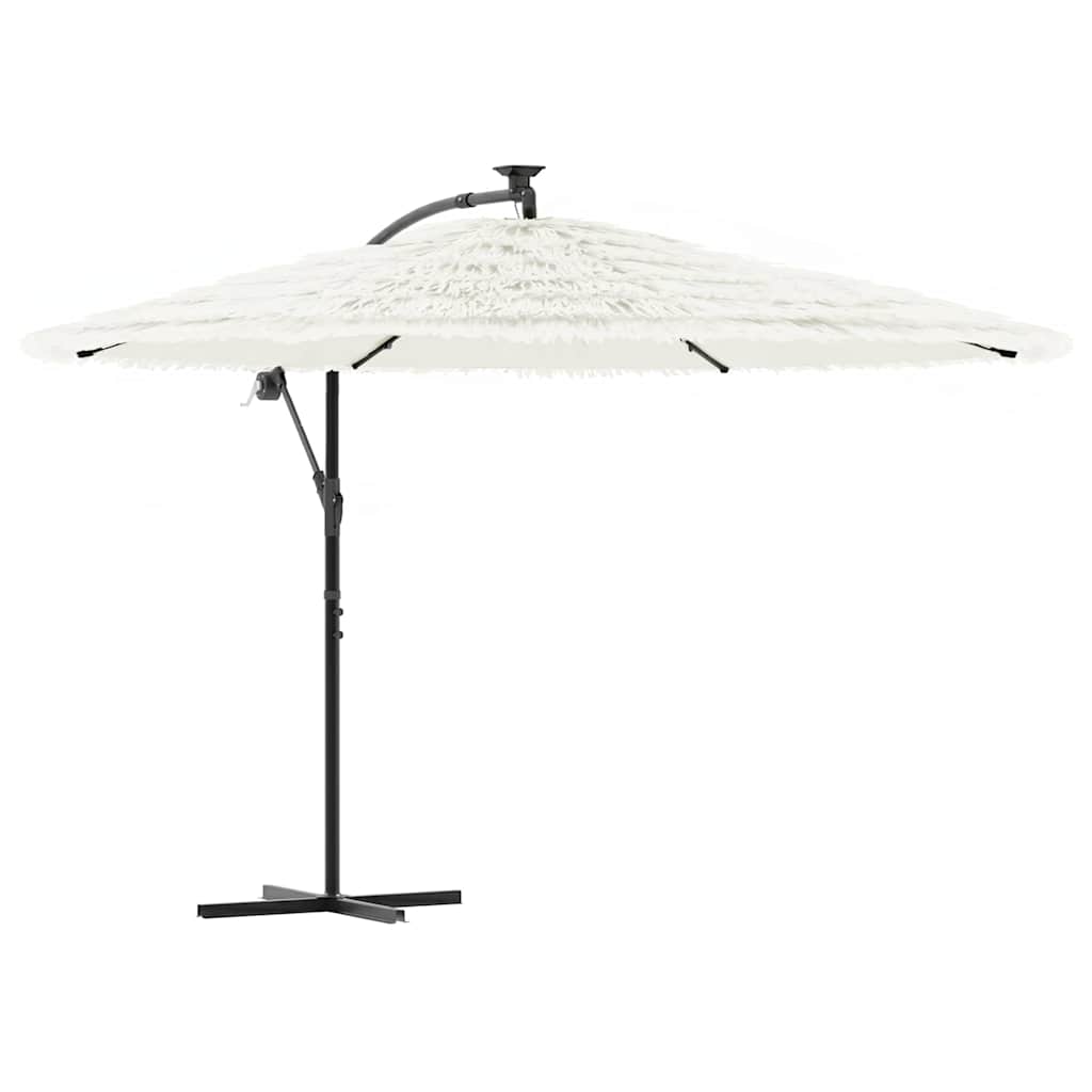 VidaXL Sonnenschirm mit Stahlmast 290x290x238 cm weiß